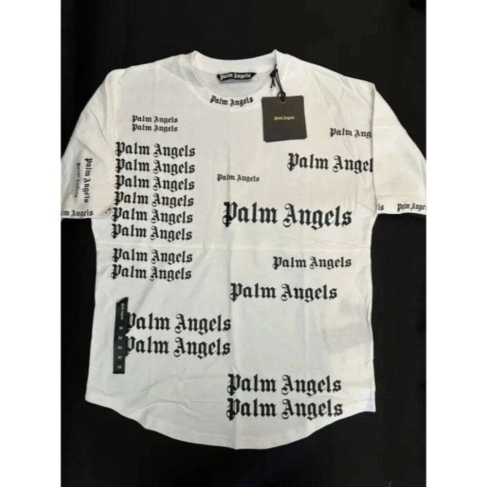 New Palm Angels White Ultra Logo Oversized T-shirt Size Medium